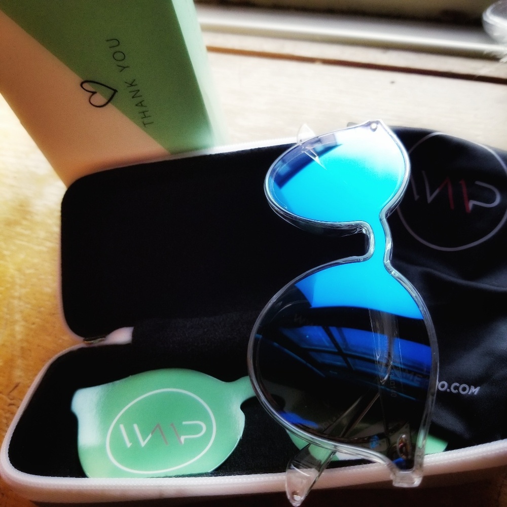 🔛BOGO Retro Round Mirrored Blue Unisex Sunglasses